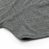 Close-up of gray fabric texture on a white background