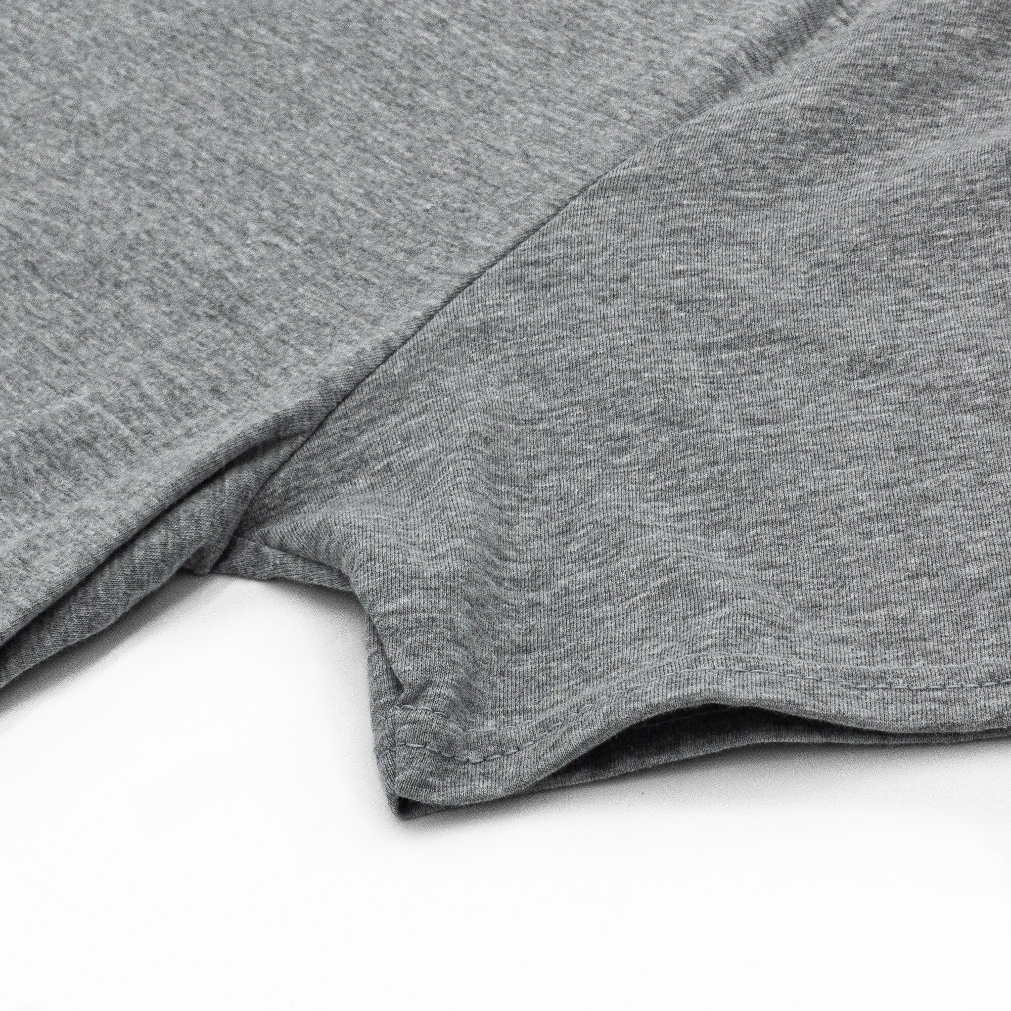 Gray fabric on a white background