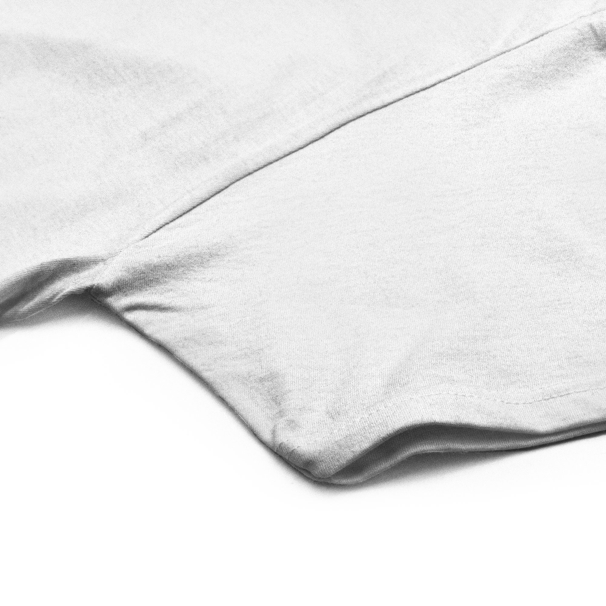 Close-up of a gray fabric texture on a white background