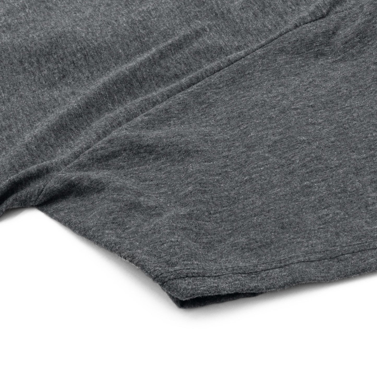 Close-up of a dark gray fabric on a white background