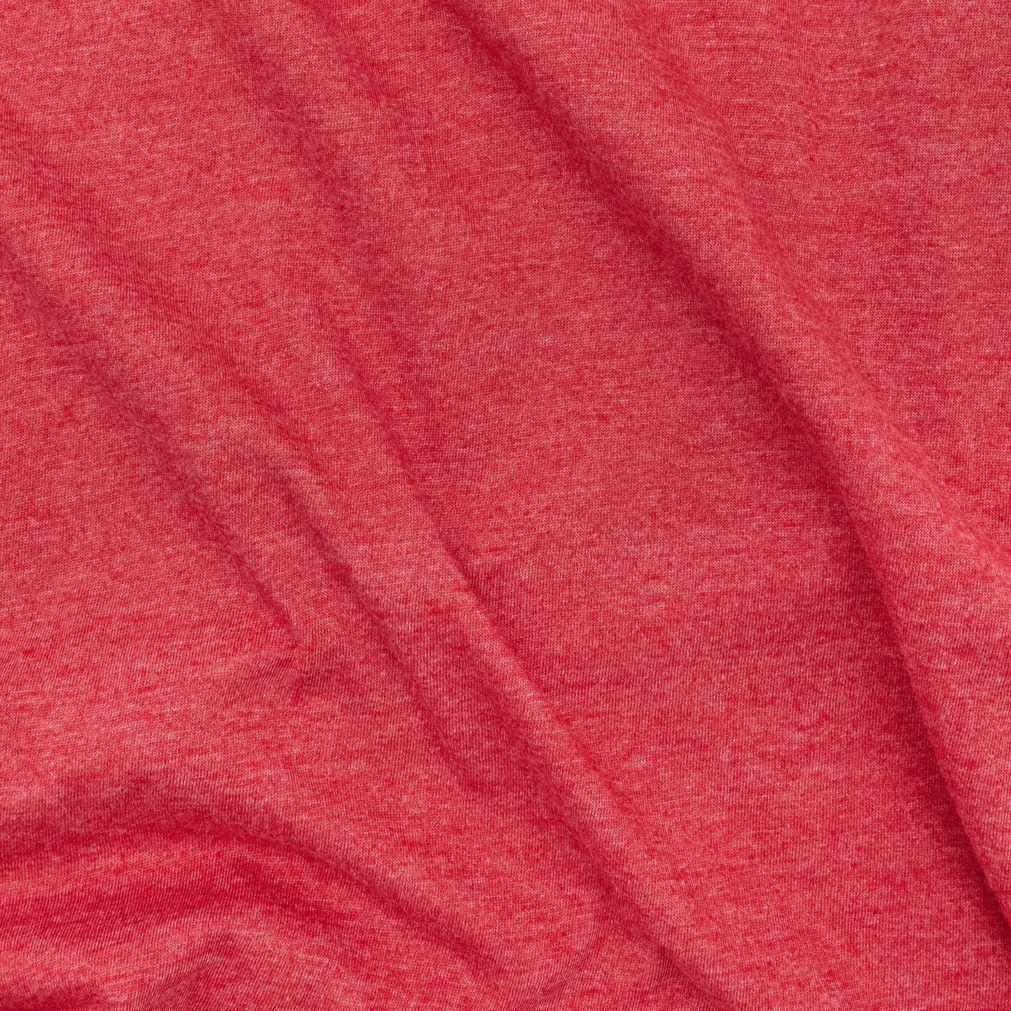 Close-up of red fabric with visible texture
