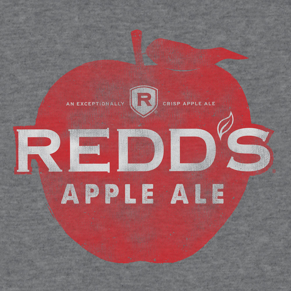 Redd's Apple Ale logo on a gray background