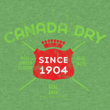 Canada Dry logo on a green background