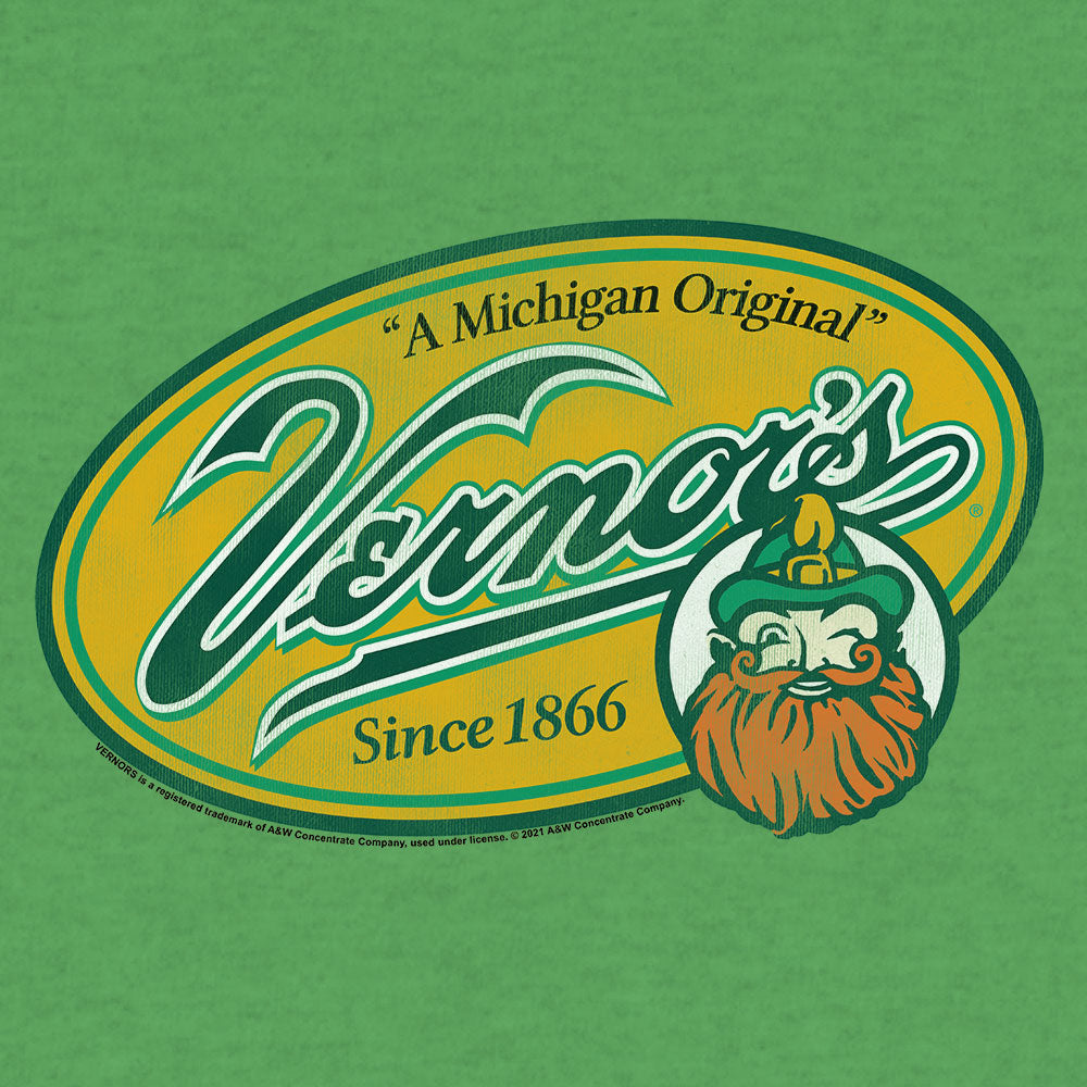 Logo with 'A Michigan Original' text and a bearded man's face on a green background