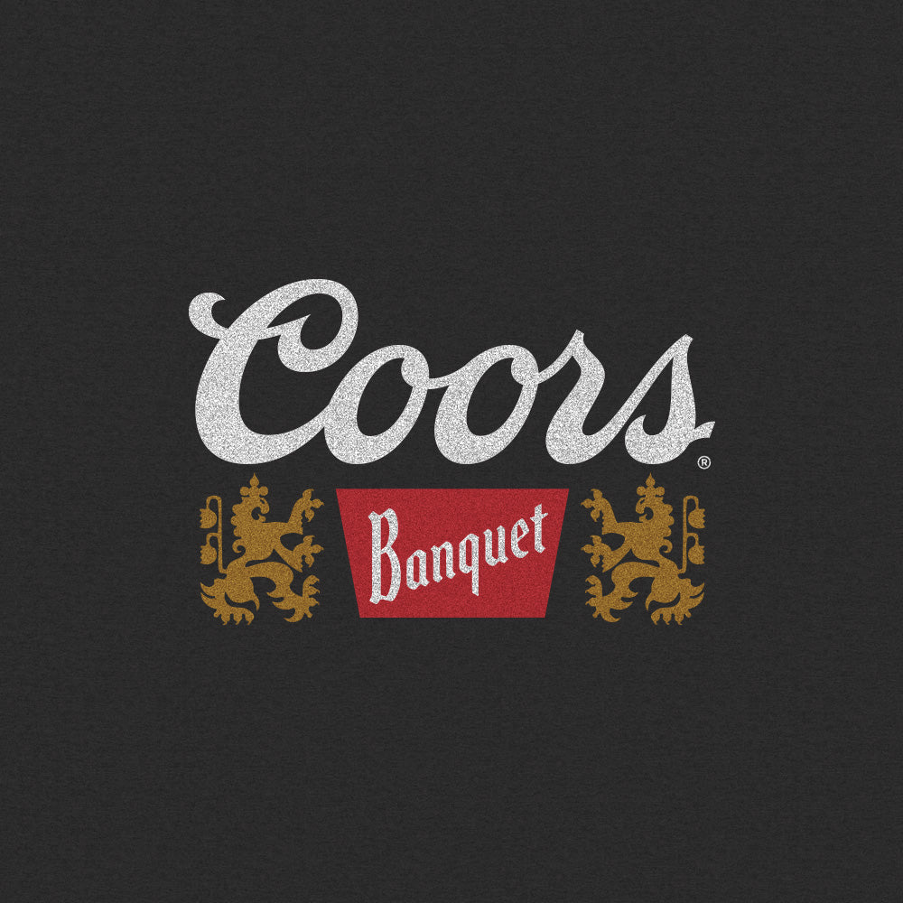 Coors Banquet logo on a black background