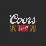 Coors Banquet logo on a black background