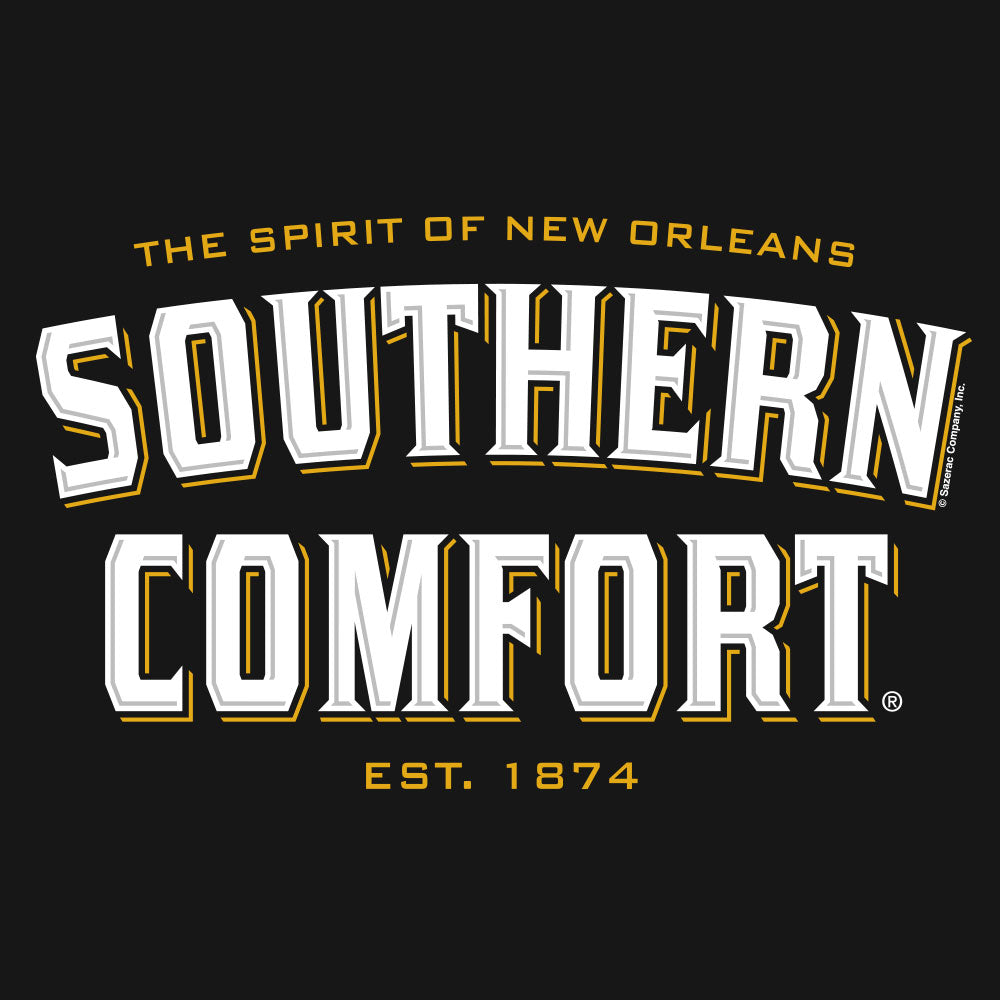 Southern Comfort logo on a black background