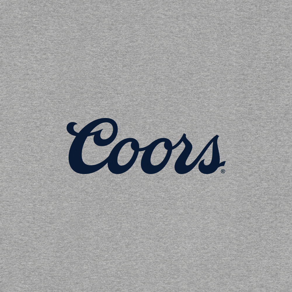 Coors logo on a gray background