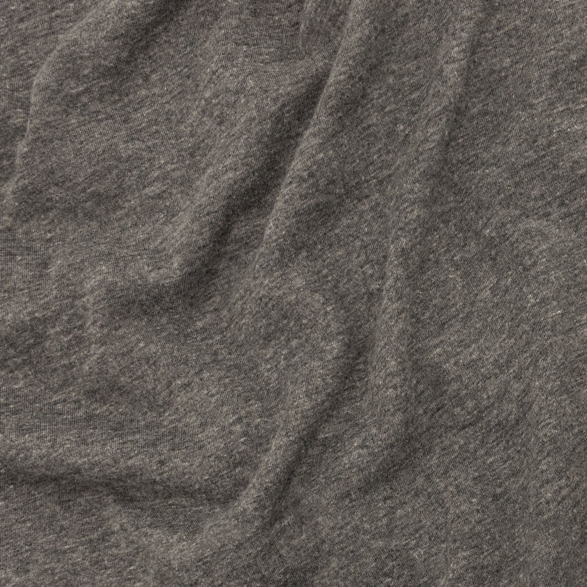 Close-up of gray fabric with visible texture