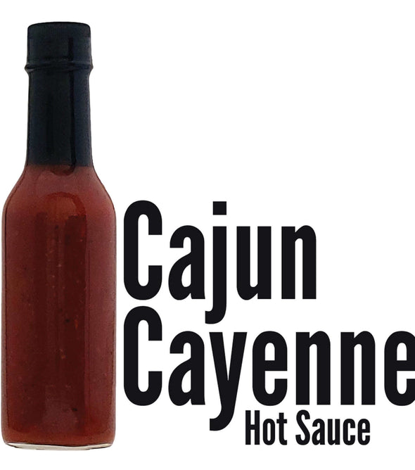 Cajun Cayenne Hot Sauce Label