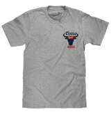 Gray t-shirt with Coors logo on a white background