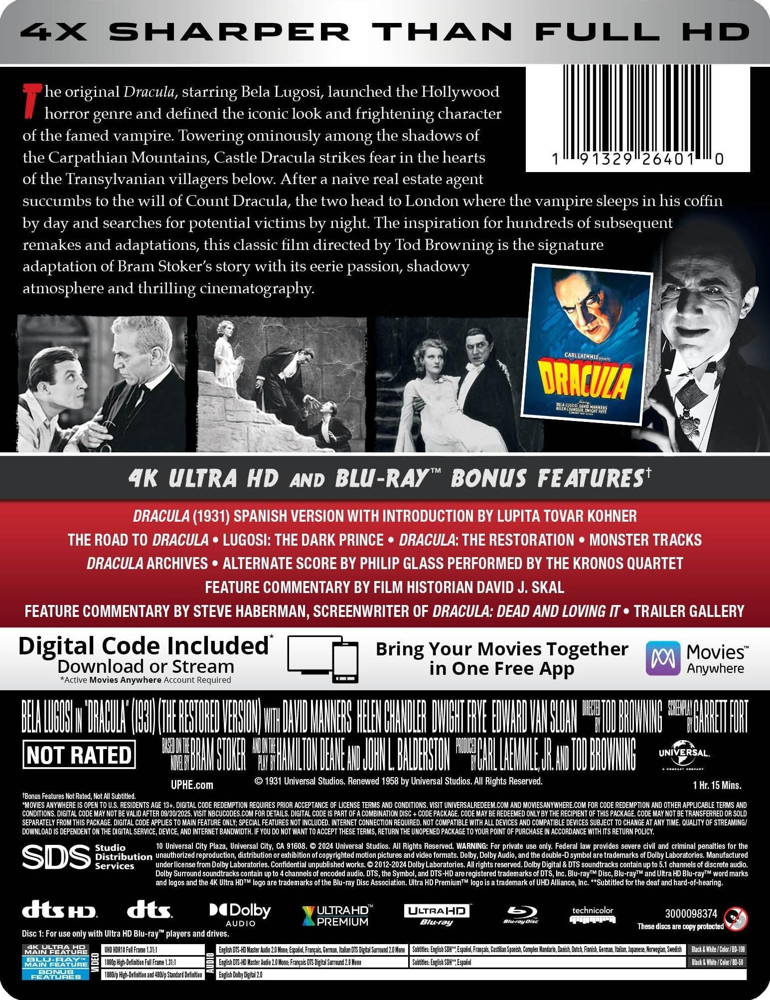 Dracula-1931-Steelbook-Back