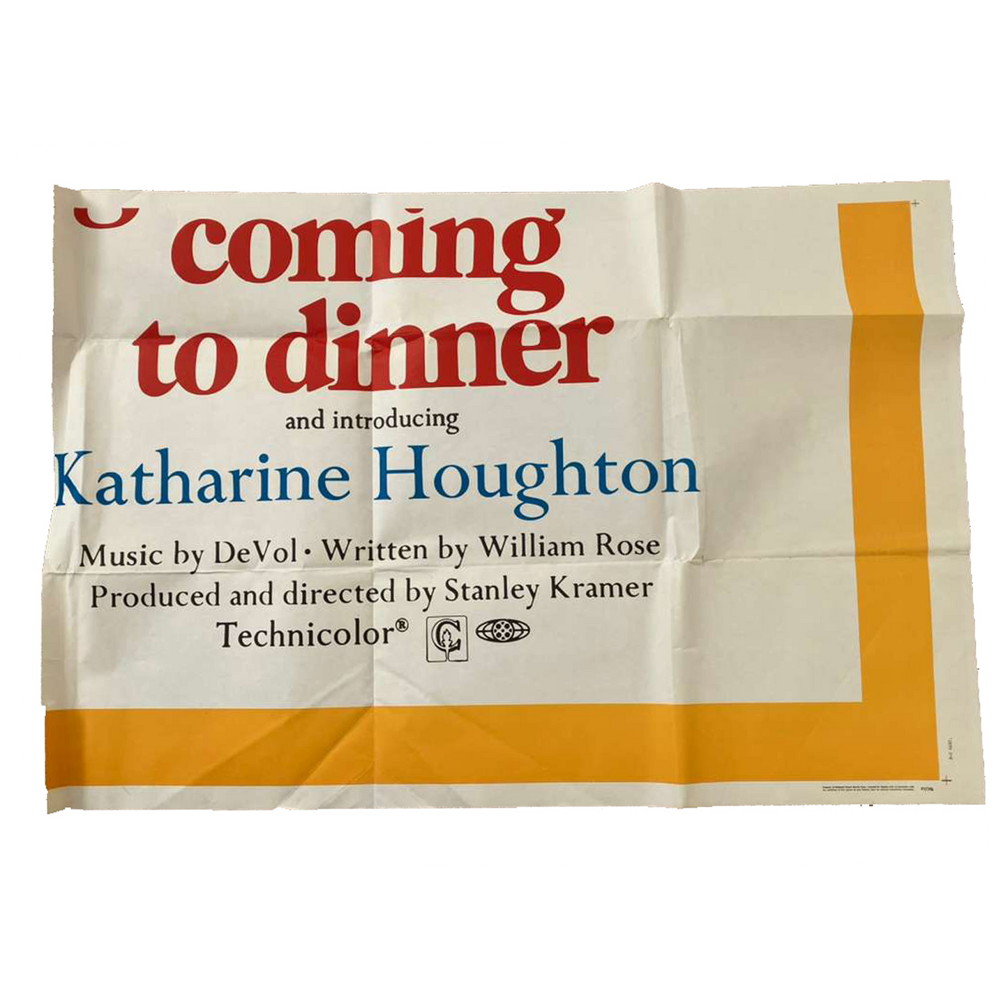 Guess Who’s Coming to Dinner (1967) – Original 6-Sheet