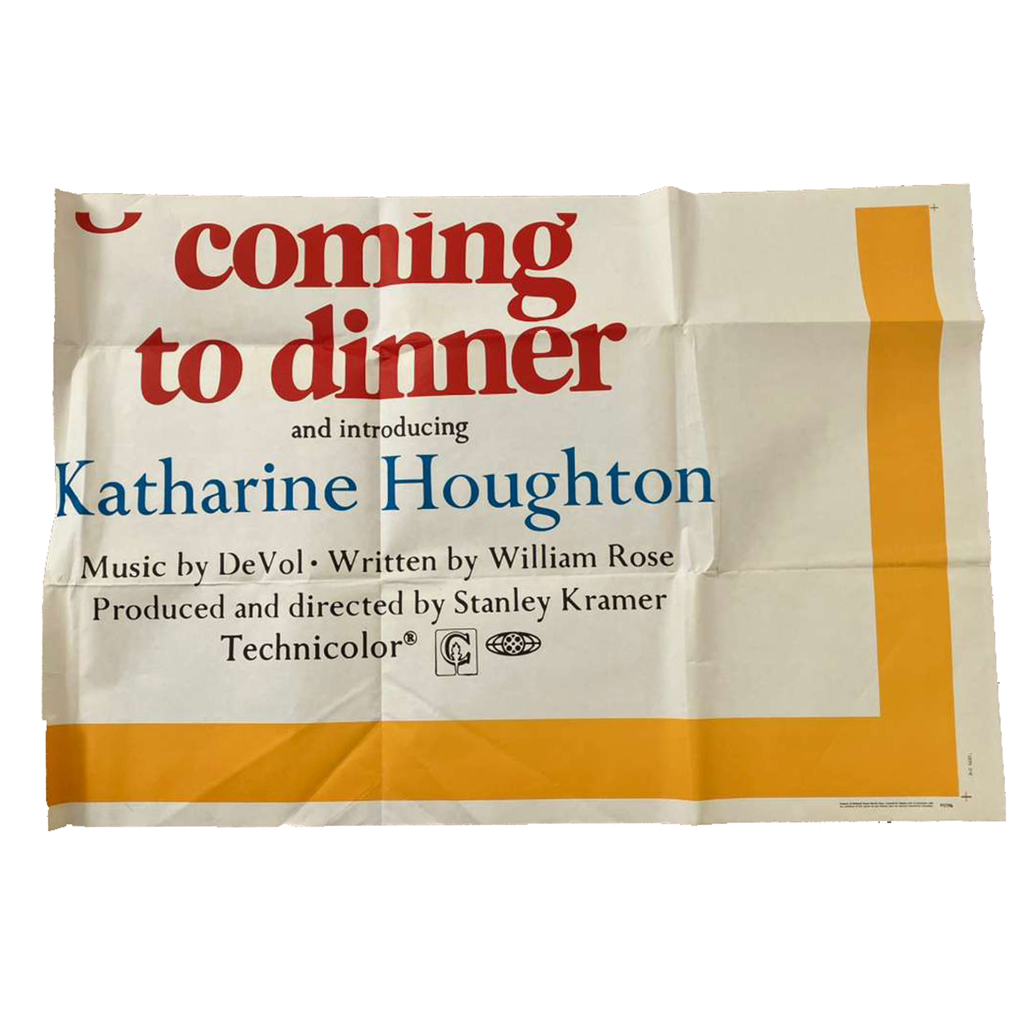 Guess Who’s Coming to Dinner (1967) – Original 6-Sheet