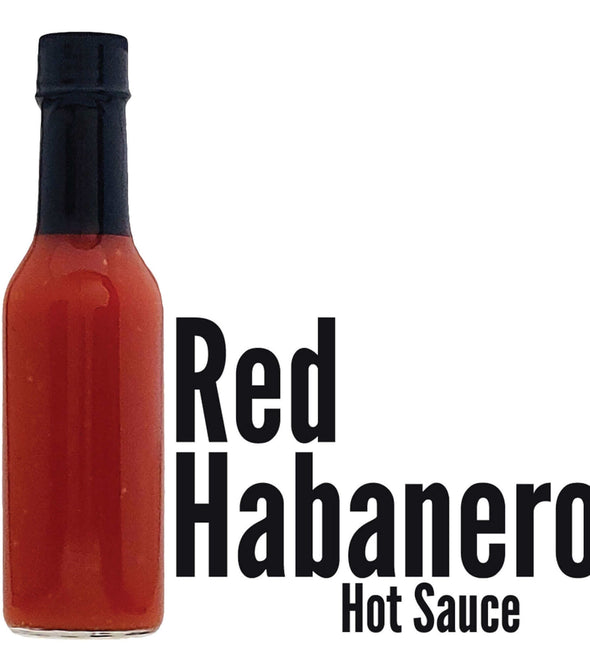 Red Habanero Hot Sauce Label