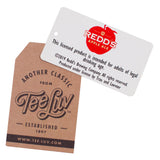 Tee Luv packaging with Redds Apple Ale label on a white background