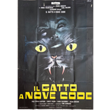 Il Gatto a Nove Code (1971) Original Italian 2-Fogli Poster