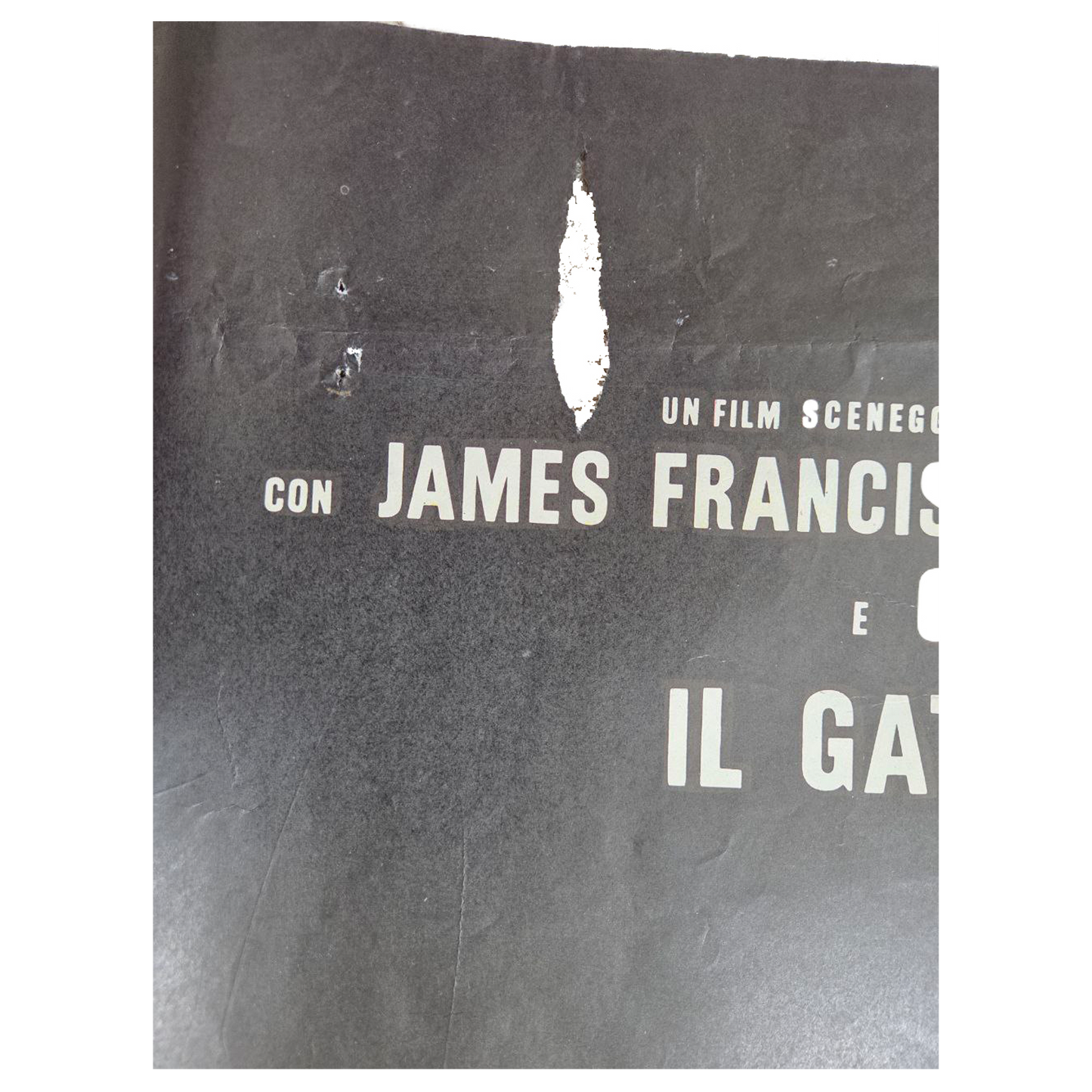 Il Gatto a Nove Code (1971) Original Italian 2-Fogli Poster