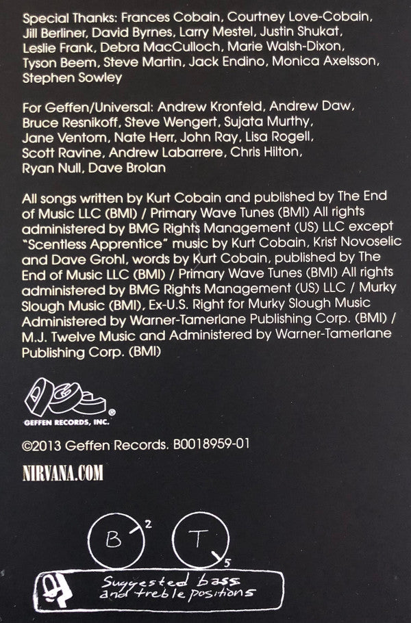 Back cover of a music album with text and branding