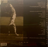 Album cover with a person and text on a dark background